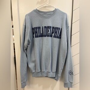 Philadelphia Light Blue Crew Neck Sweatshirt